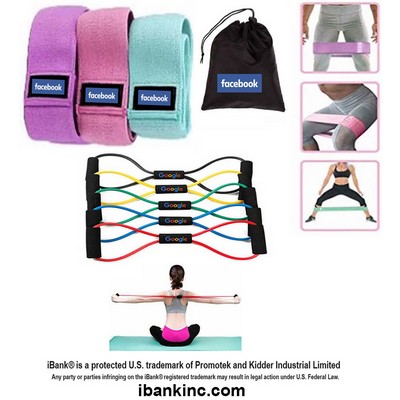 iBank ® Fabric Resistance Bands + Chest Expander Band