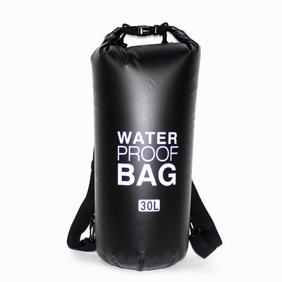 30.0 Liter Water Resistant PVC Mesh Dry Bag With Dual Shoulder Strap