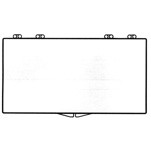 Rigid Clear Hinged Plastic Box (6 3/4"x3 1/2"x1 3/4")