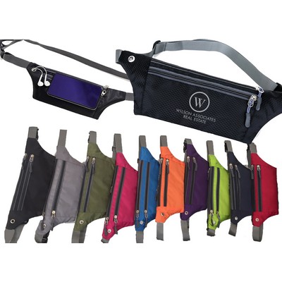 Triple Zip Fanny Pack