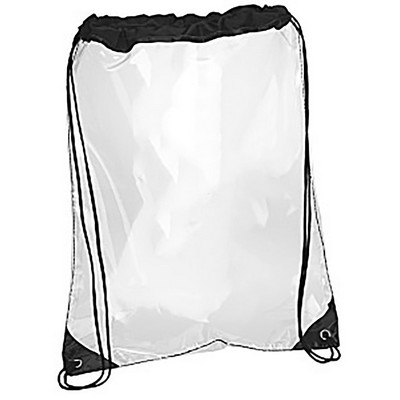 Full Color Clear Stadium Drawstring Bag (12"x12")