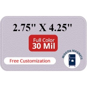 Magnet - 2.75x4.25 Round Corners - 30 Mil