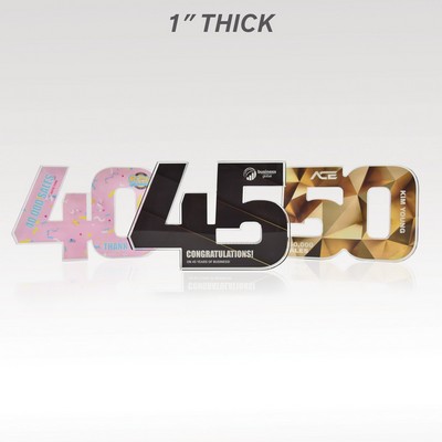 1" Acrylic Numerals Style 50 – Traditional Series