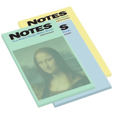 50- Sheet Stik-Withit® Adhesive Notepad w/ Pastel Paper (5"x8")