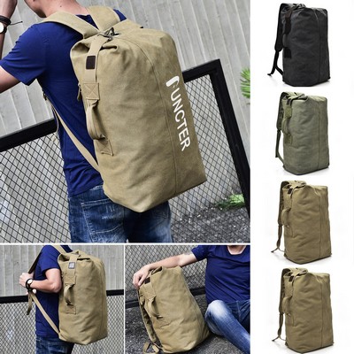 20L Classic Canvas School Travel Backpack Tablet Rucksack