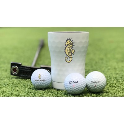 SIC® 12 Oz. Golf Dimpled Stainless Steel Coffee Tumbler