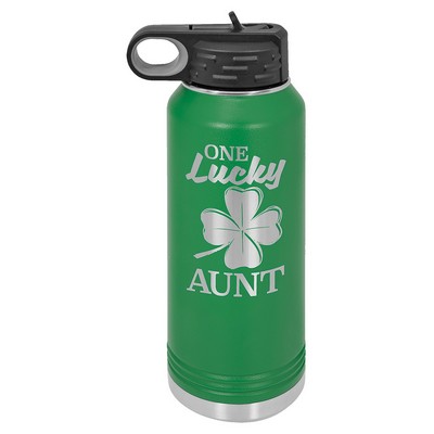 Polar Camel 32oz Green Stainless Steel Water Bottle