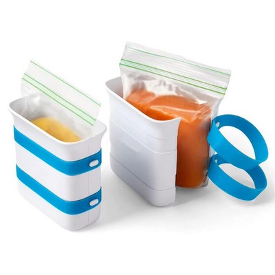 Plastic Freezer Block Maker Meal Prep Bag Container To Freeze Leftovers And Soup