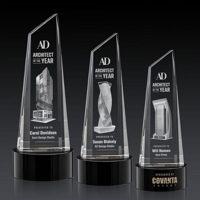 Akron Tower 3D Award on Base - Black