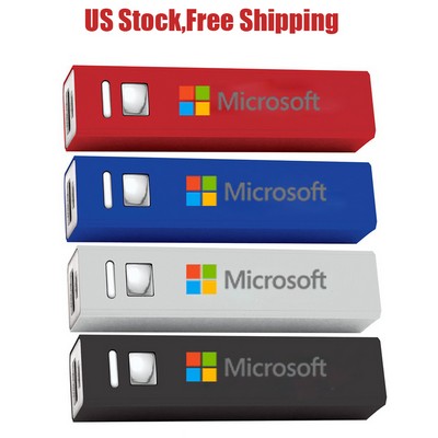 2200mAh Rectangle Aluminium Power Bank