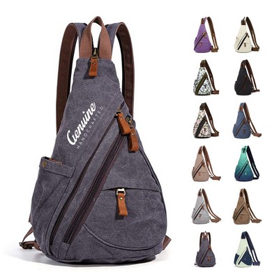 Water-resistant Canvas Sling Bag
