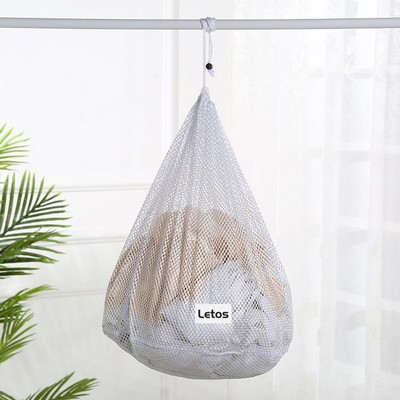 16x20" Coarse Mesh Laundry Bags Laundry Wash Bags Drawstring Laundry Bag-Woven Label