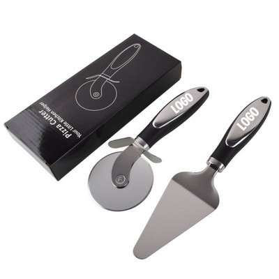 Pizza Cutter and Cheese Spatula Set