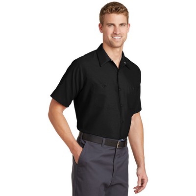 Red Kap Long Size, Short Sleeve Industrial Work Shirt.