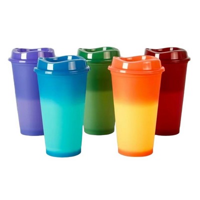16 oz. Color Changing Coffee Cup w/ Cup Lid