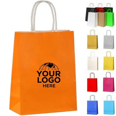 Eco-Friendly Kraft Brown Paper Shopping Bag with Handles