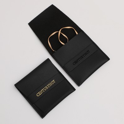 3.9" PU Leatherette Jewelry Pouch Mini Envelope Bag Packaging Pouch Jewelry Gift Bag