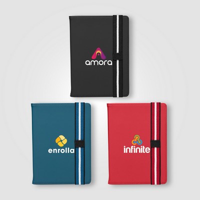 Newport Recycled Chevron Refillable Journal - A5 - Full-Color Inkjet