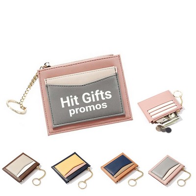 Slim Leather Card Case Holder