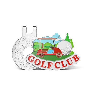 1.25" Soft Enamel Golf Hat Clips