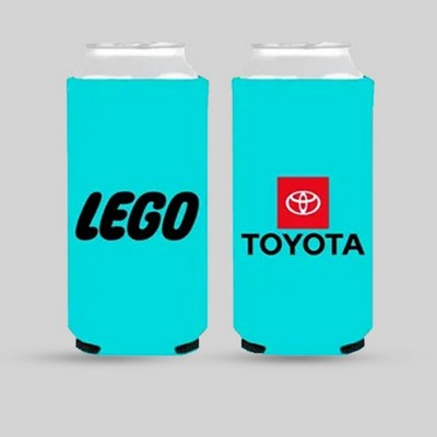 12oz Slim Full Color Imprint with Solid Color Background