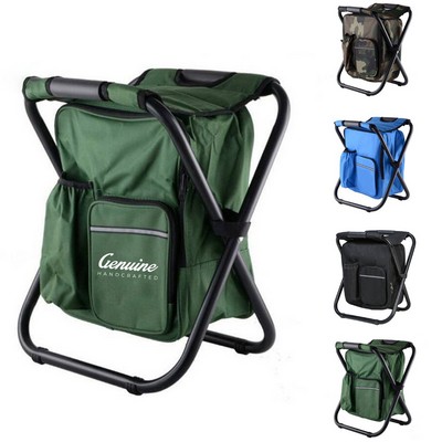 Foldable Stool with Cooler Backpack