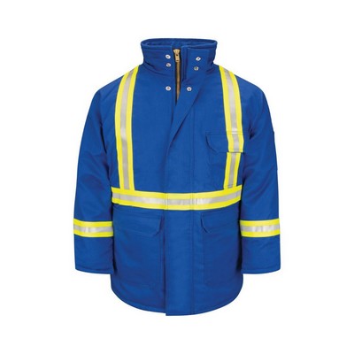 Bulwark Men's Deluxe Parka With Reflective Trim - EXCEL FR® ComforTouch - JLPC