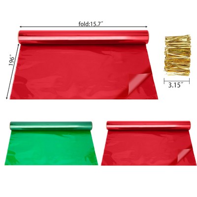 FestiveWrap Christmas Cellophane Rolls