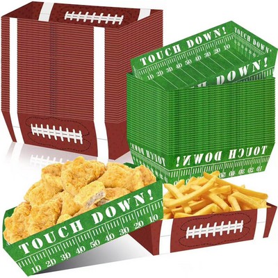 Eco-Friendly Football Party Paper Tray Boat Boxes