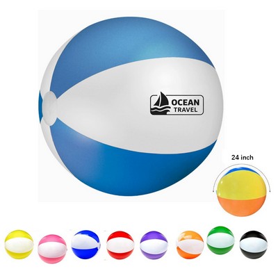 24" Two-Tone Beach Ball Inflatable