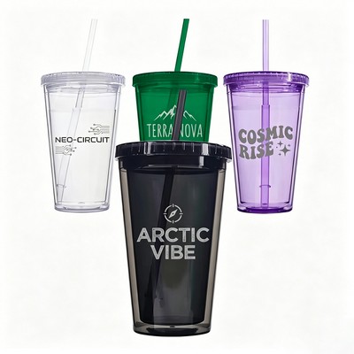 6.25" Tall Reusable Travel Tumbler