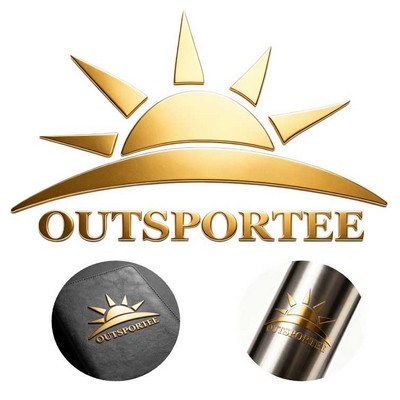 1" x 1" Custom 3D Metallic Nickel Transfer Sticker