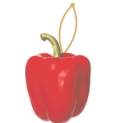 Bell Pepper Promotional Ornament w/ Black Back (8 Square Inch)