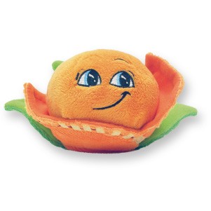 Custom Plush Orange in Leaf Bed