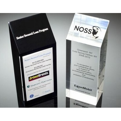 Angle Top Rectangle Paperweight Embedment (3"x2 1/8"x8")