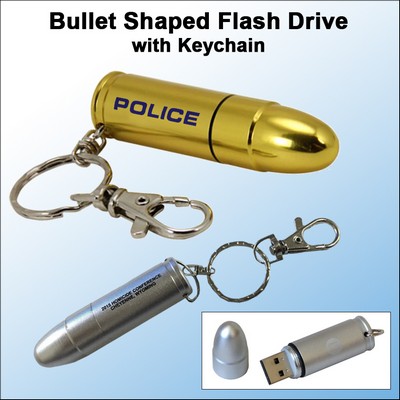 Bullet Shaped Flash Drive - 2 GB Memory