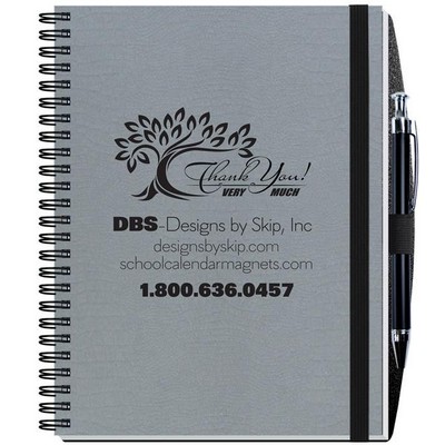 Embossed Alligator Textured Journal w/50 Sheets & Pen (6 ½"x 8 ½")