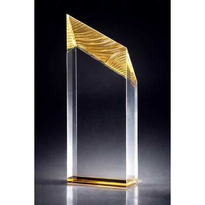 Glacier Tower Award, Gold, 8 1/2"H