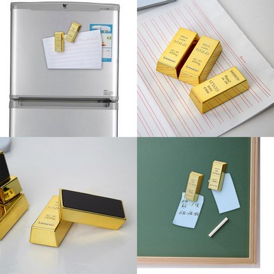 Imitation Gold Bar Refrigerator Magnets