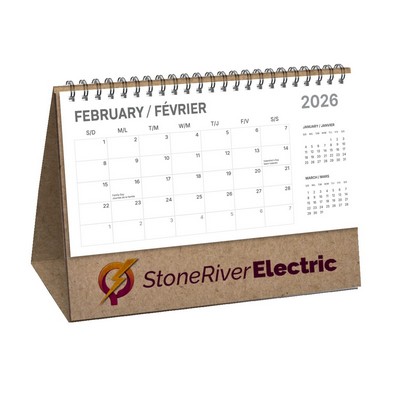 Kraft & Epic Black Desk Flip Calendars