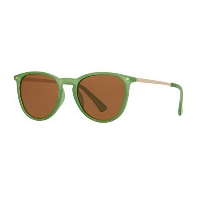 Aire Eco-Process Polarized Sunglasses w/Sage Green& Gold Frame