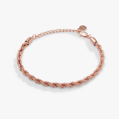 Alex and Ani® French Rope Chain Rose Gold Bracelet