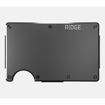 Ridge Aluminum Gunmetal Wallet w/Money Clip