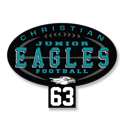 Decal On White Vinyl Material - Laminated For Extended Outdoor Use (10"X6.5")
