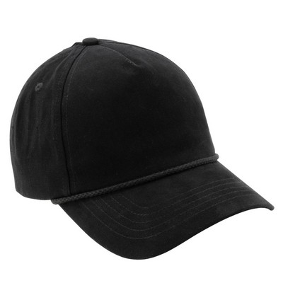 Infinity Washed 5-Panel Hat W/ Rope (Embroidered)