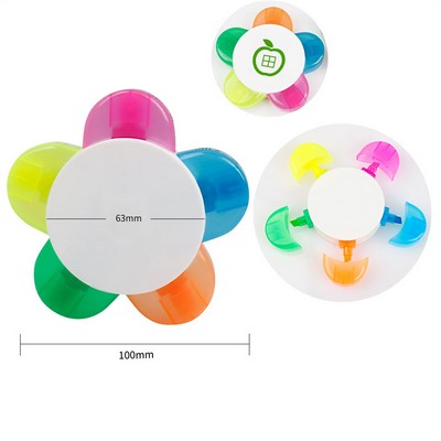 Colorful Petal Highlighter Marker