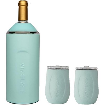 Wine Gift Set in Sea Glass