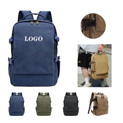 Vintage Canvas Laptop Backpack