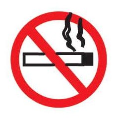 No Smoking Sign Promotional Magnet w/ Strip Magnet (12 Square Inch)