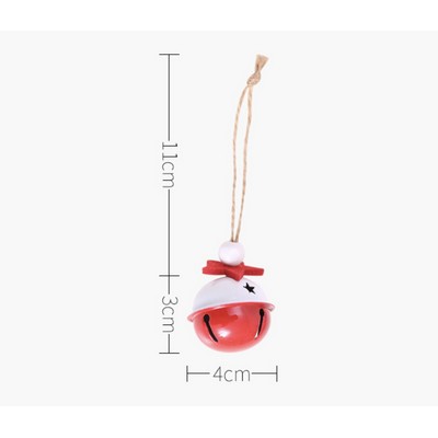 Christmas Holiday Decoration Colorful Bell Ornament Tree Accessory Small Hanging Bell 10pcs Set